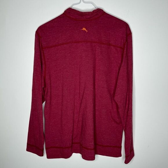 Tommy‎ Bahama Small Crimson Reversible 1/4 Zip Top Size Small - Picture 7 of 10
